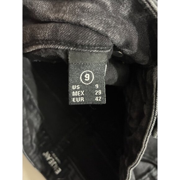 Enjean Jeans Size 9 Black Denim High-Waisted Skinny - Picture 4 of 8
